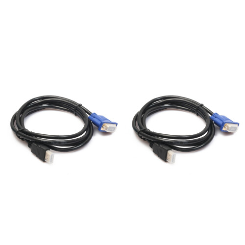 2pcs Adapter Video Cable Splitter 1