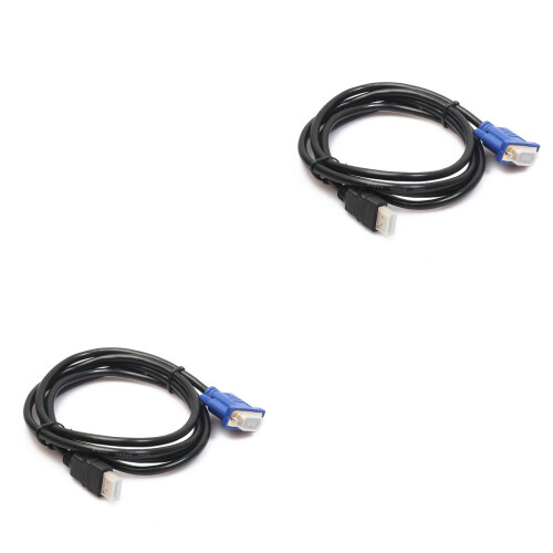 2pcs Adapter Video Cable Splitter 2
