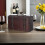 Wooden Box Brown Retro Double Layer Storage Case 5