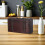 Wooden Box Brown Retro Double Layer Storage Case 7