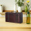 Wooden Box Brown Retro Double Layer Storage Case 10