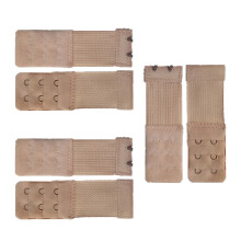 12Pcs Bra Extender Straps Beige Elastic for Women Comfortable Wear