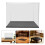 Black Acrylic Football Display Case Dustproof Storage Box 10