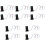 5 Pack Model Railway Street Light Train Scenery Layout Lights Signals 5