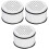3Pcs Shower Replacement Filter White Plastic Easy Install for Home Use 4