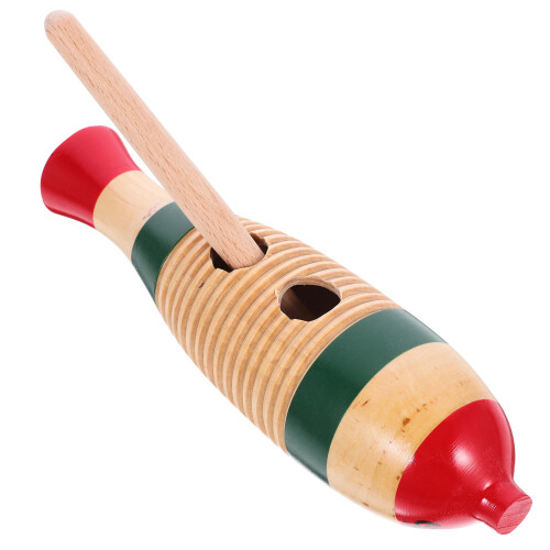 5Sets Kindvriendelijk Guiro Slaginstrument Beginner Khaki 1