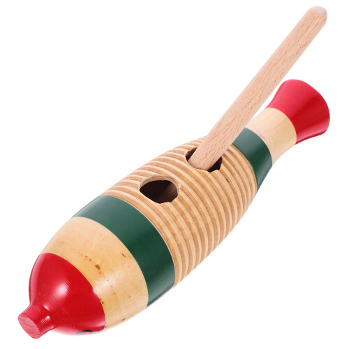 5Sets Kindvriendelijk Guiro Slaginstrument Beginner Khaki 2