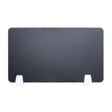 2 Pcs Acrylic Desktop Partition Screen For Office School Use Black