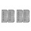4Pcs Foldable Hanging Shoe Rack Wall Mounted Organizer For Home Grey 10