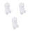3Pcs White Shower Room Suction Cup Holder Wall Mount Bracket 9