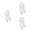 3Pcs White Shower Room Suction Cup Holder Wall Mount Bracket 6