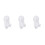 3Pcs White Shower Room Suction Cup Holder Wall Mount Bracket 4