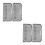 4Pcs Foldable Hanging Shoe Rack Wall Mounted Organizer For Home Grey 11