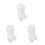 3Pcs White Shower Room Suction Cup Holder Wall Mount Bracket 3