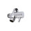 2Pcs Copper Three-Way Shower Angle Diverter Gadget for Home Bathroom 3
