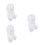 3Pcs White Shower Room Suction Cup Holder Wall Mount Bracket 8