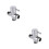 2Pcs Copper Three-Way Shower Angle Diverter Gadget for Home Bathroom 4