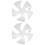 2pcs 14 Floor Fan Leaf Fan White Plastic Mute 9