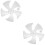 2pcs 14 Floor Fan Leaf Fan White Plastic Mute 10