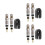 6 Pcs Tubeless Presta Valve Core Kit With Removal Tool 8