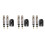 6 Pcs Tubeless Presta Valve Core Kit With Removal Tool 6