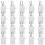 100Pcs White Hanging Clips with Hooks Plastic Curtain Clips for Drapes 1