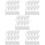 100Pcs White Hanging Clips with Hooks Plastic Curtain Clips for Drapes 10