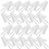 100Pcs White Hanging Clips with Hooks Plastic Curtain Clips for Drapes 3