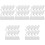 100Pcs White Hanging Clips with Hooks Plastic Curtain Clips for Drapes 5