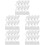 100Pcs White Hanging Clips with Hooks Plastic Curtain Clips for Drapes 8