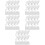 100Pcs White Hanging Clips with Hooks Plastic Curtain Clips for Drapes 9