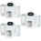 3Pcs Wall Toothbrush Holders Toothpaste Squeezer White Storage Shelf 9