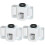3Pcs Wall Toothbrush Holders Toothpaste Squeezer White Storage Shelf 4