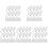 100Pcs White Hanging Clips with Hooks Plastic Curtain Clips for Drapes 4