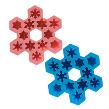 6 Pcs Snowflake Silicone Chocolate Mold For Baking And Ice