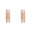 Set Of 2 Baking Roller Kids Rolling Pin Craft Polymer Clay Texture 4