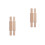 Set Of 2 Baking Roller Kids Rolling Pin Craft Polymer Clay Texture 8