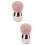 2 Pcs Mushroom Shape Loose Powder Makeup Brush Blusher Foundation Tool 8