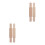 Set Of 2 Baking Roller Kids Rolling Pin Craft Polymer Clay Texture 3