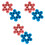 6 Pcs Snowflake Silicone Chocolate Mold For Baking And Ice 3