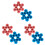 6 Pcs Snowflake Silicone Chocolate Mold For Baking And Ice 2
