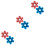 6 Pcs Snowflake Silicone Chocolate Mold For Baking And Ice 5
