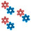 6 Pcs Snowflake Silicone Chocolate Mold For Baking And Ice 7