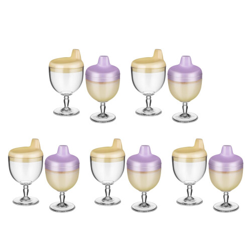 10Pièces Gobelets Enfants Antidébordement Pièce+pp Multi Usage Bébé 1