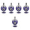 5Pcs Iron Ashtray For Home Office Automatic Extinguishing 6