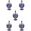 5Pcs Iron Ashtray For Home Office Automatic Extinguishing 10