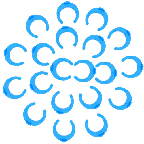 100Pcs Blue Plastic Water Filter Locking Clips for Home Use Leak-Free 2