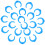 100Pcs Blue Plastic Water Filter Locking Clips for Home Use Leak-Free 2