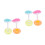 8 Pcs Inflatable Cup Holders For Pool Float Drink Cartoons 3