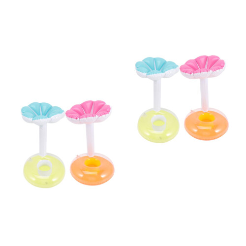 8 Pcs Inflatable Cup Holders For Pool Float Drink Cartoons 2